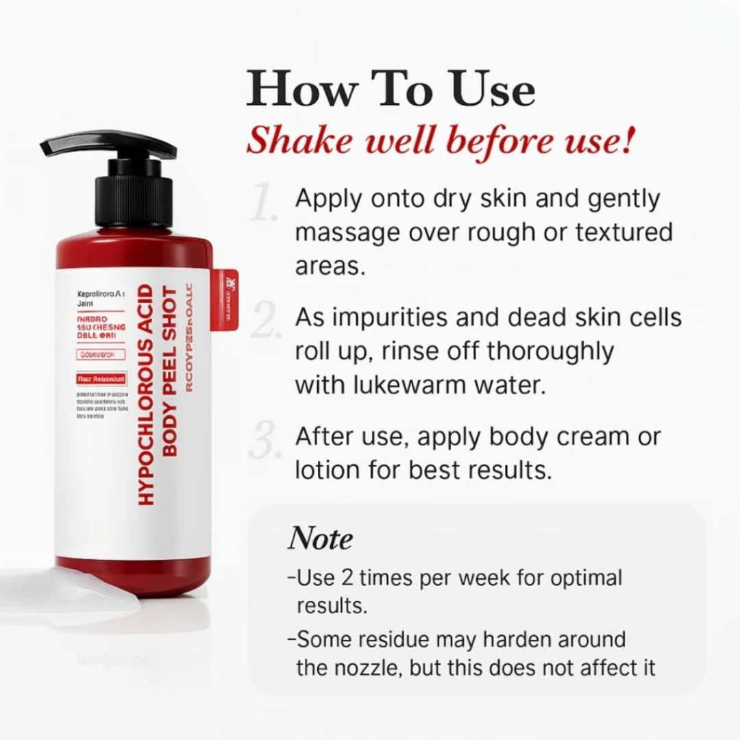 Hypochlorous Acid Rice Peel Shot Duo (Smooth, Clear Skin 12.2 fl oz)