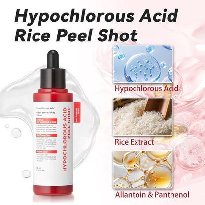 Hypochlorous Acid Rice Peel Shot Duo (Smooth, Clear Skin 12.2 fl oz)