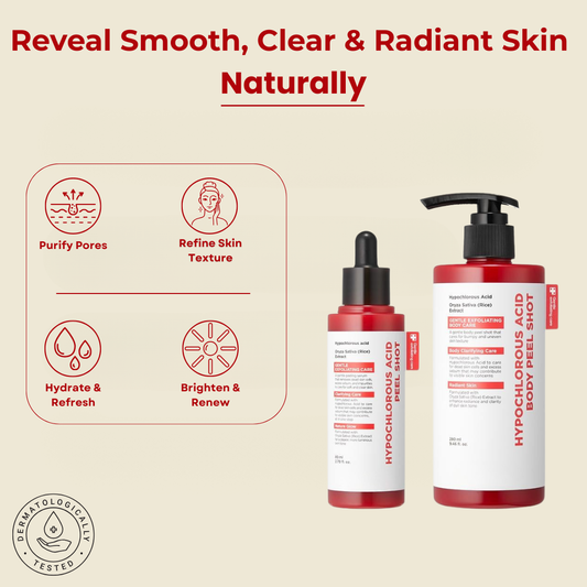 Hypochlorous Acid Rice Peel Shot Duo (Smooth, Clear Skin)